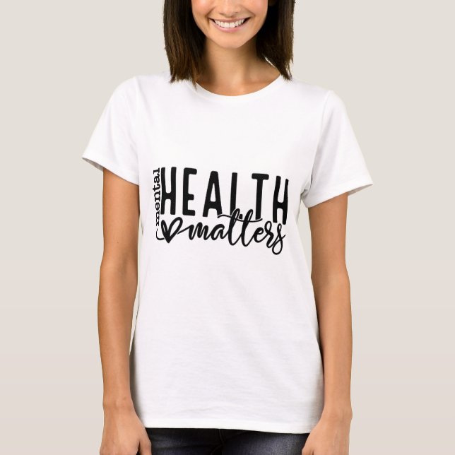 Health Problems Retro Human Brain Illness Awarenes T-Shirt (Front)