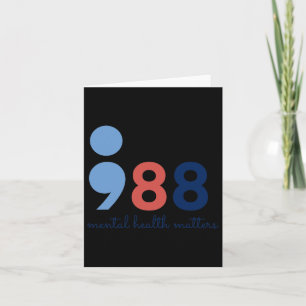Health Problems Semicolon Suicide Hotline Preventi Card