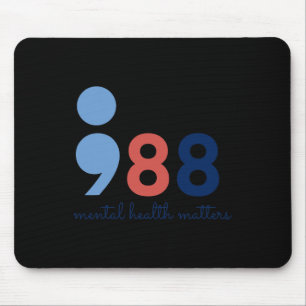 Health Problems Semicolon Suicide Hotline Preventi Mouse Mat