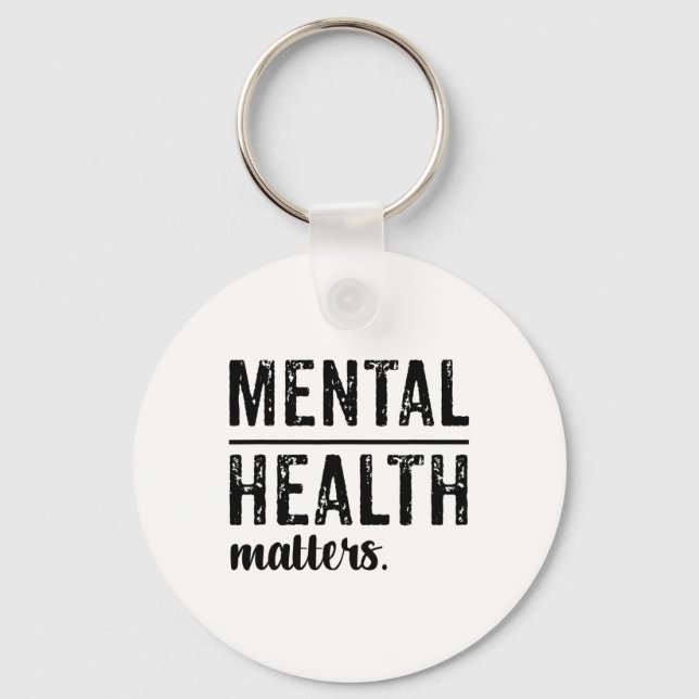 Health Problems Wear Green  Key Ring (Front)