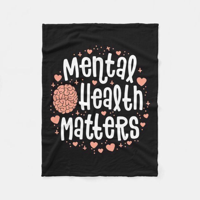 Health Problems Women's End The Stigma Illness  Fleece Blanket (Front)