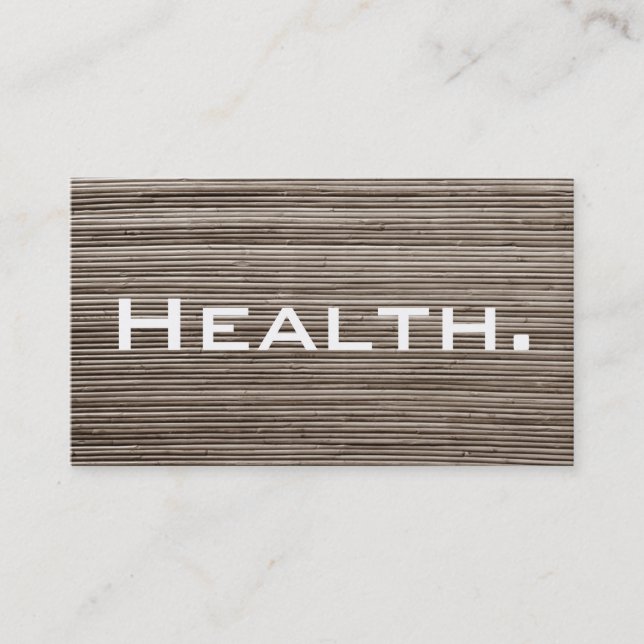 Health Professional Business Card (Front)