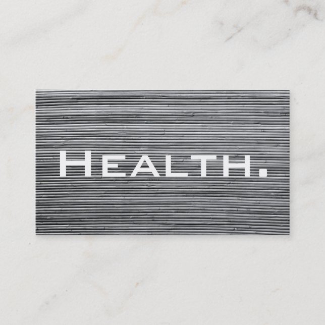 Health Professional Business Card -Grey No. 2 (Front)