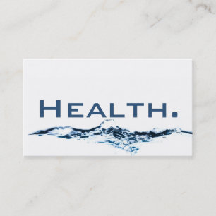 Health Professional Business Card- H2O No.1 Business Card