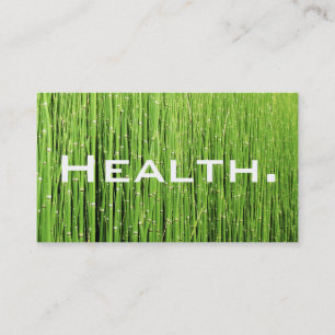 Health Professional Business Card-Natural Green Business Card