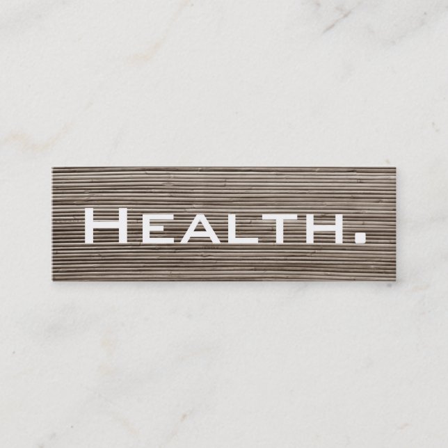 Health Professional Business Card-Skinny Mini Business Card (Front)