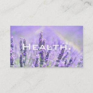Health Professional- Herbal Lavender Purple Business Card
