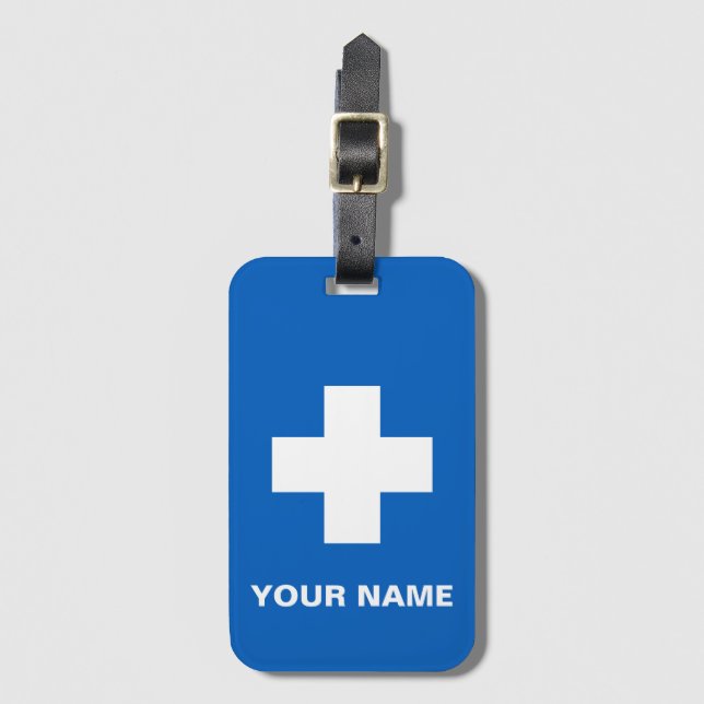 Health Professional Medical Equipment Luggage Tag (Front Vertical)