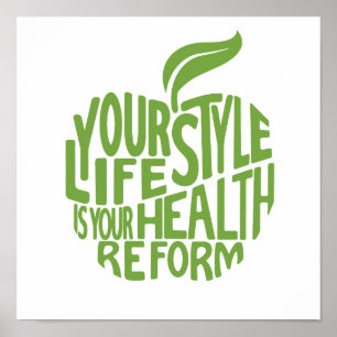 Health quote design. poster