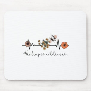 Health Quote Healing Is Not Linear Mouse Mat