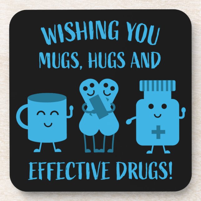 Health Recovery Get Well Soon   Coaster (Front)