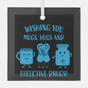 Health Recovery Get Well Soon   Glass Tree Decoration