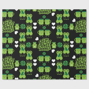 Health Recovery Get Well Soon Wrapping Paper