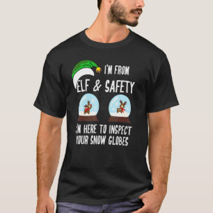 Health & Safety H&s Christmas Elf & Safety Snow G T-Shirt