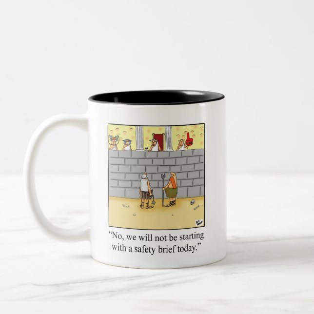Health Safety Humour Mug Gift (Left)