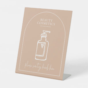 Health & Safety Sanitise Station Beauty Business Pedestal Sign