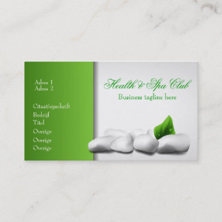 Health & shovel club business Card