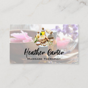 Health Spa Oils and Salts Business Card