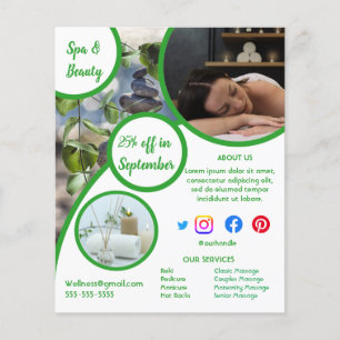 health spa poster flyer wellness centre gym fit