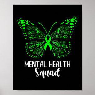 Health Squad Appreciation Day Butterfly Women For  Poster