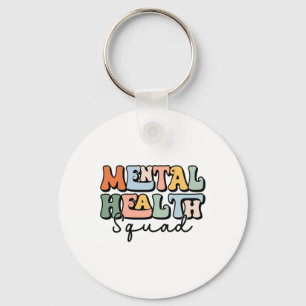 Health Squad Brain Illness Mental Health Awareness Key Ring