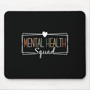 Health Squad Brain Illness Mental Health Awareness Mouse Mat