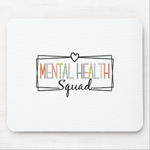 Health Squad Brain Illness Mental Health Awareness Mouse Mat