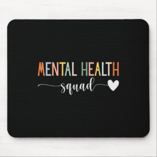 Health Squad Brain Illness Mental Health Awareness Mouse Mat