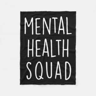 Health Squad End The Stigma Mental Health For Wome Fleece Blanket