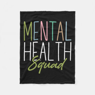 Health Squad Mental Health Awareness  Fleece Blanket