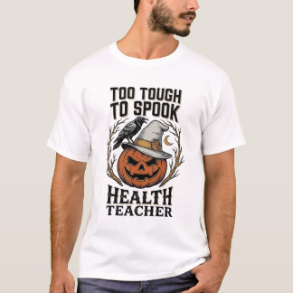Health Teacher Halloween Shirt Vintage Engraved Pu