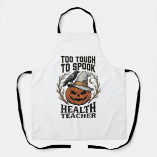 Health Teacher Halloween Shirt Vintage Engraved Pu Apron