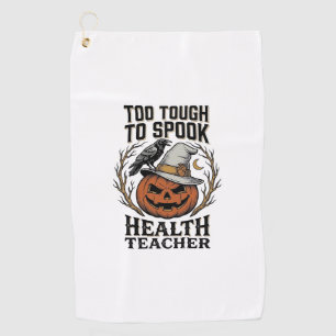 Health Teacher Halloween Shirt Vintage Engraved Pu Golf Towel