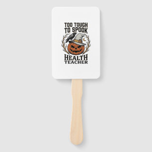 Health Teacher Halloween Shirt Vintage Engraved Pu Hand Fan