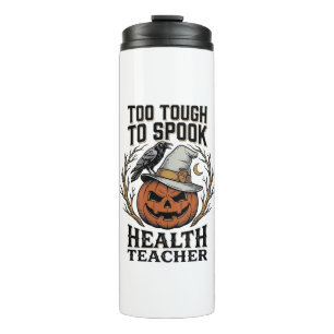 Health Teacher Halloween Shirt Vintage Engraved Pu Thermal Tumbler