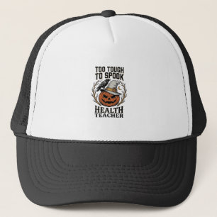 Health Teacher Halloween Shirt Vintage Engraved Pu Trucker Hat