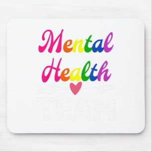 Health Team Awareness Therapist Men Women Supporte Mouse Mat