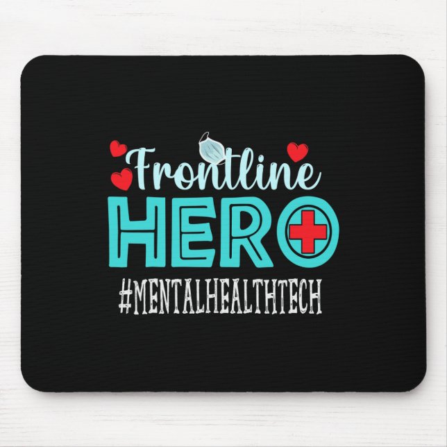 Health Tech Frontline Hero Workers Women  Mouse Mat (Front)