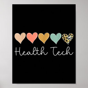 Health Tech Heart, School Clinic Squad Valentine's Poster
