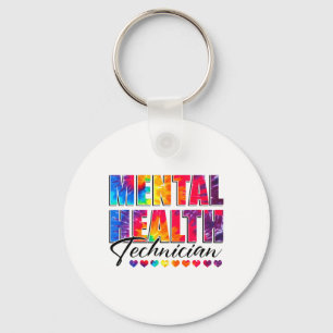 Health Technician Appreciation Day Tie Dye Women W Key Ring