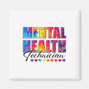 Health Technician Appreciation Day Tie Dye Women W Magnet