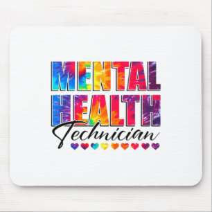 Health Technician Appreciation Day Tie Dye Women W Mouse Mat