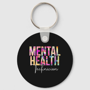 Health Technician Tie Dye School Appreciation Key Ring
