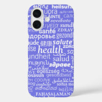 Health Text iPhone Case or Choose Colours