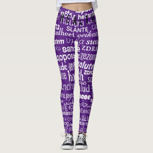 Health Text Multi Language Leggings Your Colors