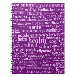 Health Text Multilanguage Your Colours Notebook