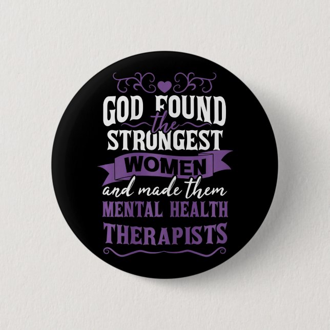 Health Therapist  6 Cm Round Badge (Front)