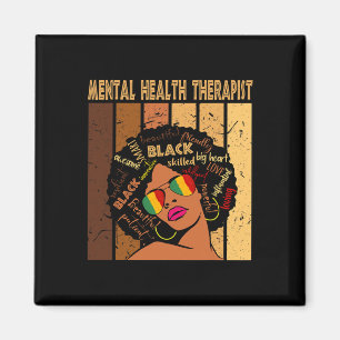 Health Therapist Afro Women Black History Month 1 Magnet