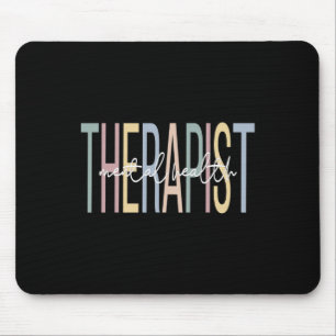 Health Therapist Boho Mental Health Therapy Mouse Mat