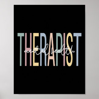 Health Therapist Boho Mental Health Therapy  Poster
